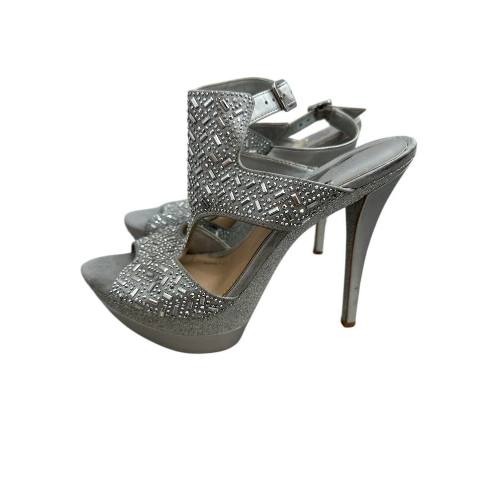 Gianni Bini Rhinestone Platform Heels Formal Stiletto Size 8M